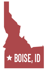 State of Idaho with Boise, ID text